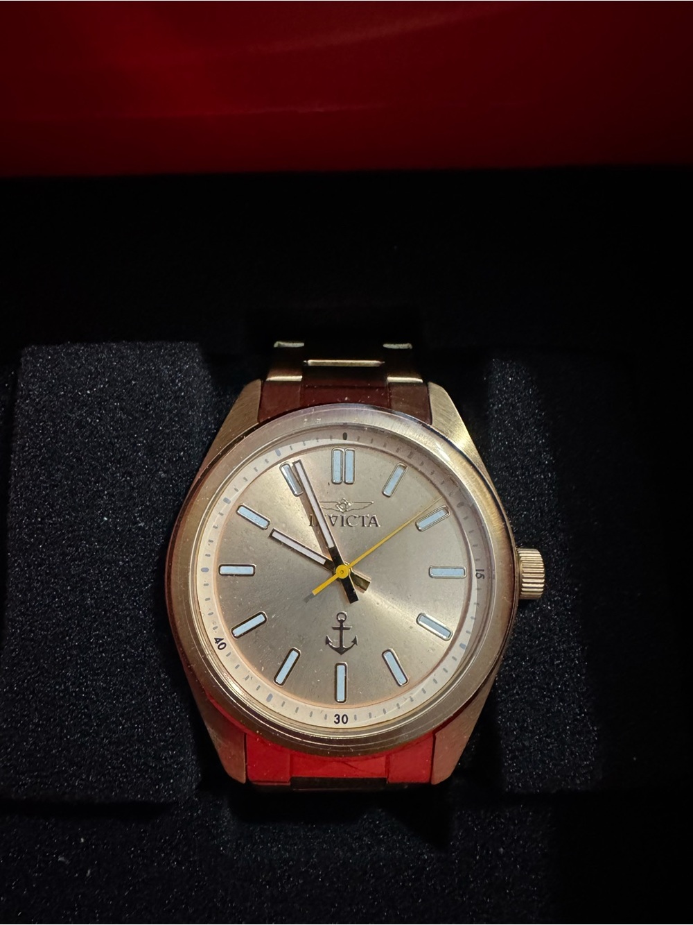 Invicta Gold Tone Watch with Champagne Dial - Picture 2 of 3